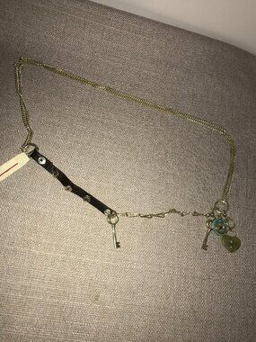 90s Fossil Belt Multi Charm Belt -Vintage New w Tags